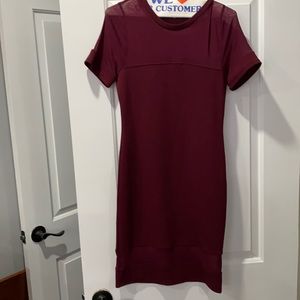 Burgundy dress